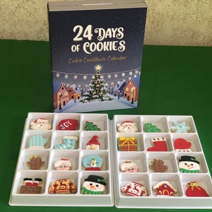 Christmas Advent Calendar, Advent Calendar, Countdown to Christmas, Christmas cookies image 1