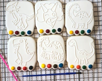 Paint your own cookie,  Custom paint cookies,  PYO cookies, cookies for kids,  art party cookies, birthday cookies