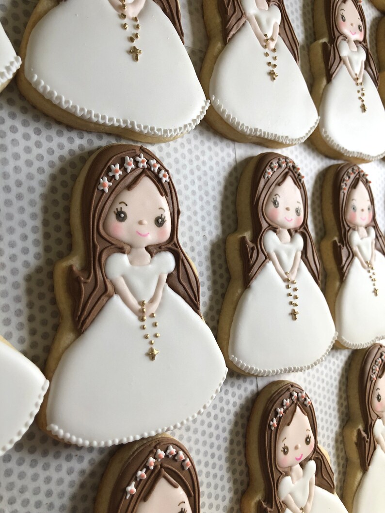 First Communion Cookies, , Girl first communion, first communion favors image 4