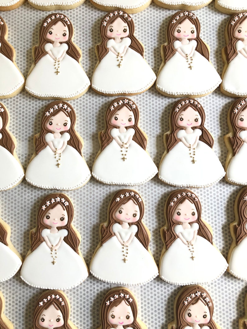 First Communion Cookies, , Girl first communion, first communion favors image 1