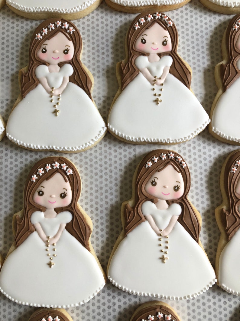 First Communion Cookies, , Girl first communion, first communion favors image 2