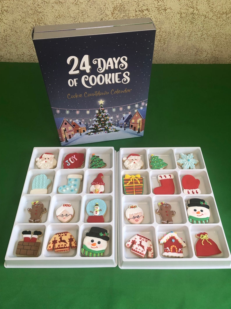 Christmas Advent Calendar, Advent Calendar, Countdown to Christmas, Christmas cookies image 2