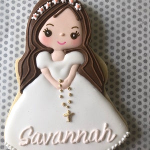 First Communion Cookies, , Girl first communion, first communion favors image 6