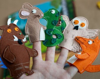 The Gruffalo Finger PuppetsFlannel boardFelt StoryECEPreschoolCircle TimeStory timeTeacher ResourceCreative playkid giftHomeschool