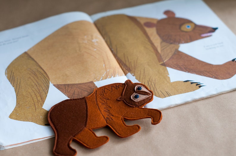 Brown Bear Brown Bear What Do You See / Eric Carle / Felt Etsy