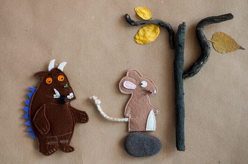 The Gruffalo Finger Puppets Set | Etsy