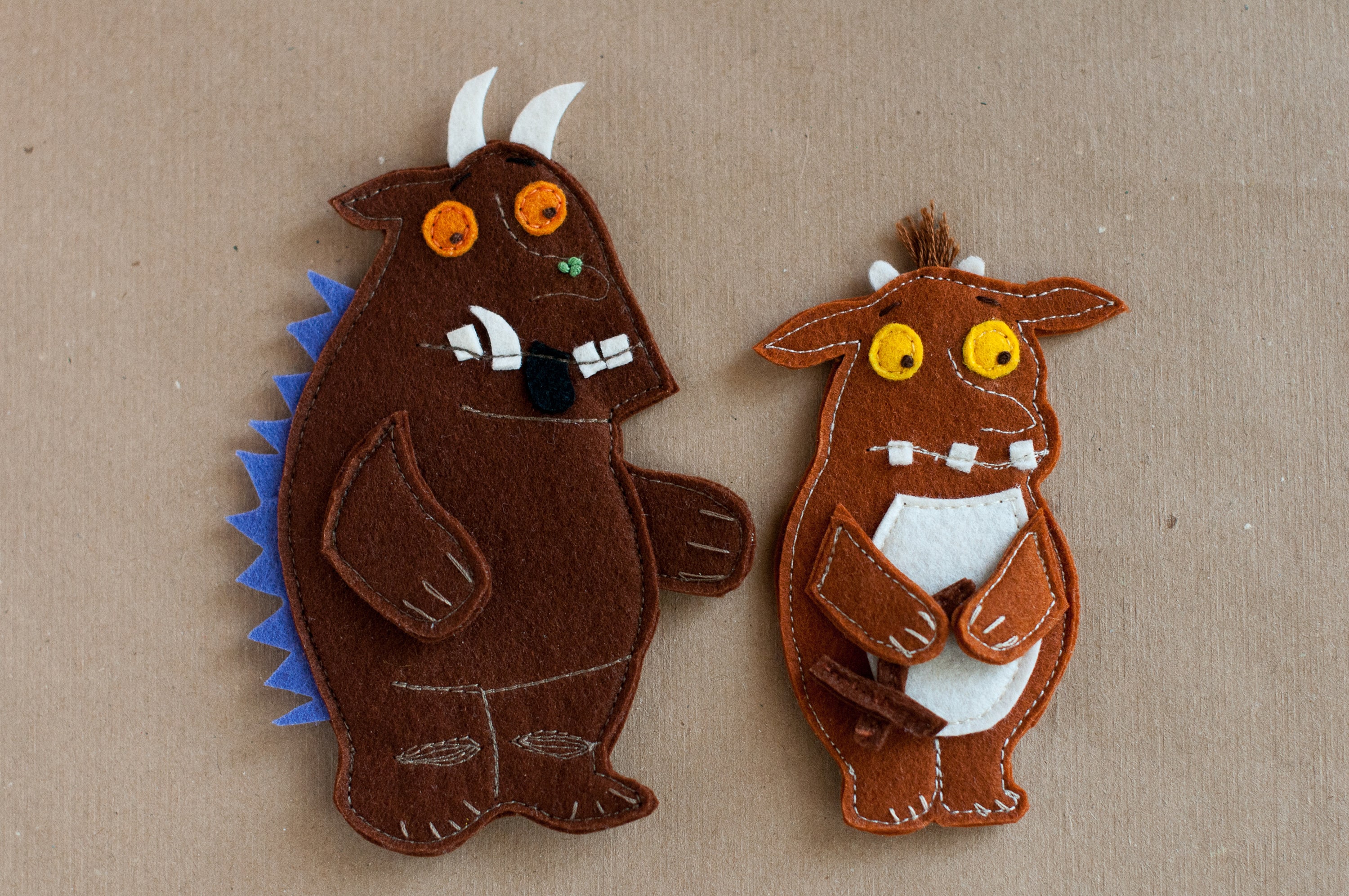 The Gruffalo Finger Puppets Set Etsy