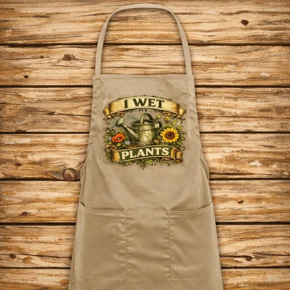 I wet my plants... full length apron