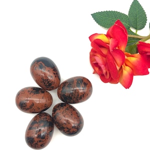 100% Natural Mahogany Obsidian Egg / Top High Quality Stone / Healing Reki Meditation Stone / Good For Home Decoration And Collection.