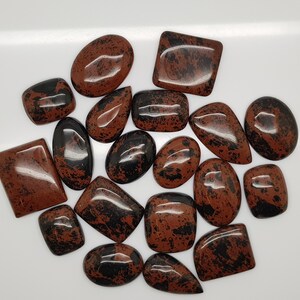 100grams A+++ Mohagoni Obsidian cobochons