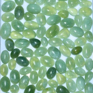 AAAA Calidad Verde Aguamarina Cabujón para hacer joyería de alambre curativo envolver cabujón hecho a mano