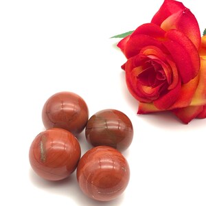 100% Natural Red Jasper Sphere / Top High Quality / Luck Stone Healing Transformation Stone / For Home Decoration And Collection.