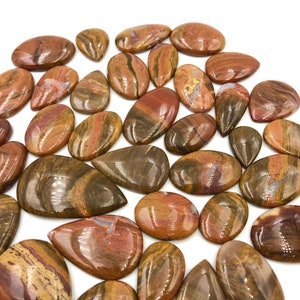 Cabochão de pedra jaspe vermelha 100% natural, qualidade superior maravilhosa para fazer joias artesanais, embrulho de arame e para cura de reiki e meditação
