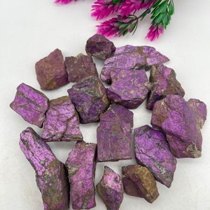 100% Natural Purple Purpurite Raw GemStone / Top High Premium Quality Purpurite / Genuine Purpurite Rough Stone / Bright Purple Purpurite.