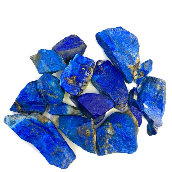 100% Genuine Raw Lapis Lazuli / Top High Premium Quality / Natural Royal Bright Blue Rough Lapis Lazuli / Afghanistan Mine 4 Lapis Lazuli.