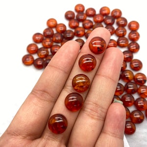 100% Natural Baltic Amber calibrated Cabochon for making Jewelry Real Amber Cabochon