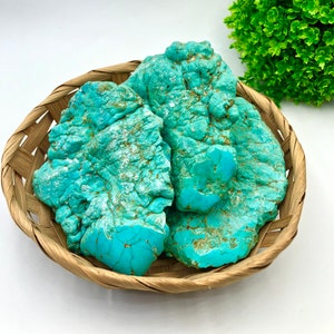 100% Natural Rough Arizona Blue Turquoise High Quality Raw Turquoise Best For making Jewelry and Polishing Cutting Turquoise.