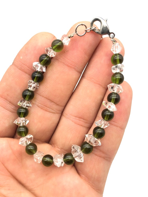 Moldavite bracelet etsy deals