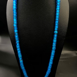 African Trade Glass Beads Round Shape Sky Blue Color.Rare Quality Beads African padre Glass Bead For HandMade Jewelry Gift And Collection.