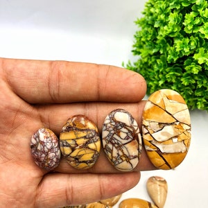 Bracitate Mookaite suave de alta qualidade 100% natural. Item exclusivo, melhor para fazer joias embrulhando fio de cura cabochão artesanal.