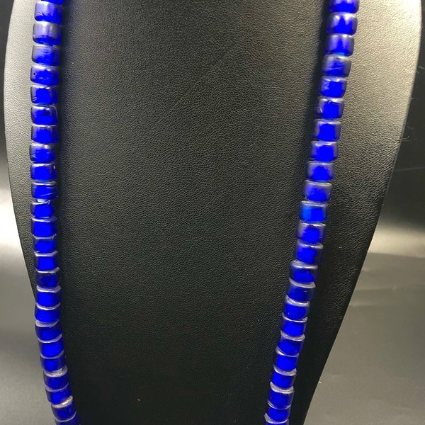 African Navy Blue Trade Glass Beads Round Shape Rare African padre Glass Bead’s For Gift And Collection.