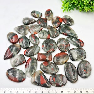 100% Original Hochwertiger glatter Blutstein Cabochon. Seltenes Objekt, am besten für die Herstellung von Schmuck Heilungsdraht Wrapping handmade Cabochon
