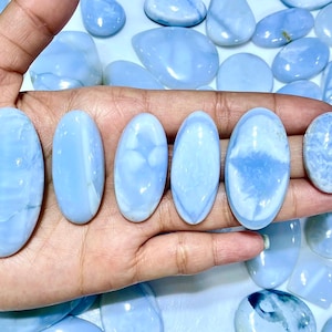AAAA Qualität Blauer Opal Cabochon Gut für die Herstellung von Schmuck Heilung Draht Wrapping Handmade Cabochon