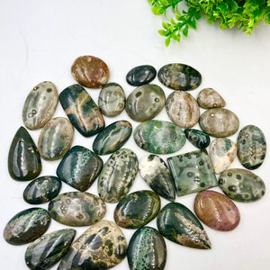 AAAAA Jakość Ocean Jasper Cabochon Rzadki przedmiot, najlepszy do wyrobu biżuterii, owijania drutem leczniczym, ręcznie robiony kaboszon