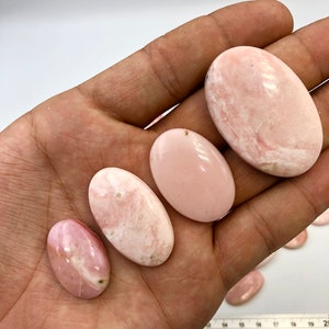 100% Natural Pink Opal calidad Mejor para hacer envoltorio de alambre de joyería hecha a mano y para la curación de reiki y meditación