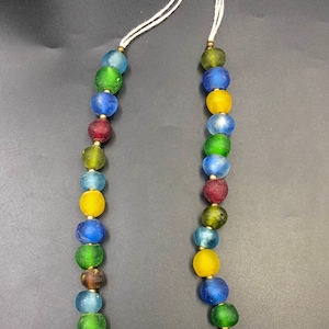 100% Natural Multi Color African Glass Old  Bead’s.High Quality / Rare Old Authentic  Beads.Best for HandMade Jewelry Gift And Collection