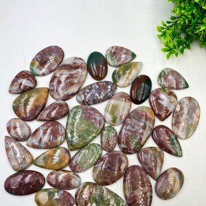 100% genuino de piedra de sangre de alta calidad Cabujón. Piedra única, la mejor para hacer joyas de envoltura de alambre hechas a mano