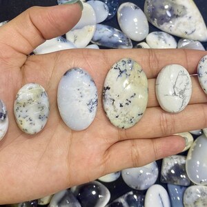 Goede kwaliteit gladde denratische agaat gepolijst Cabochon voor het maken van sieraden healing reiki meditatie draad verpakking sieraden handgemaakte Cabochon