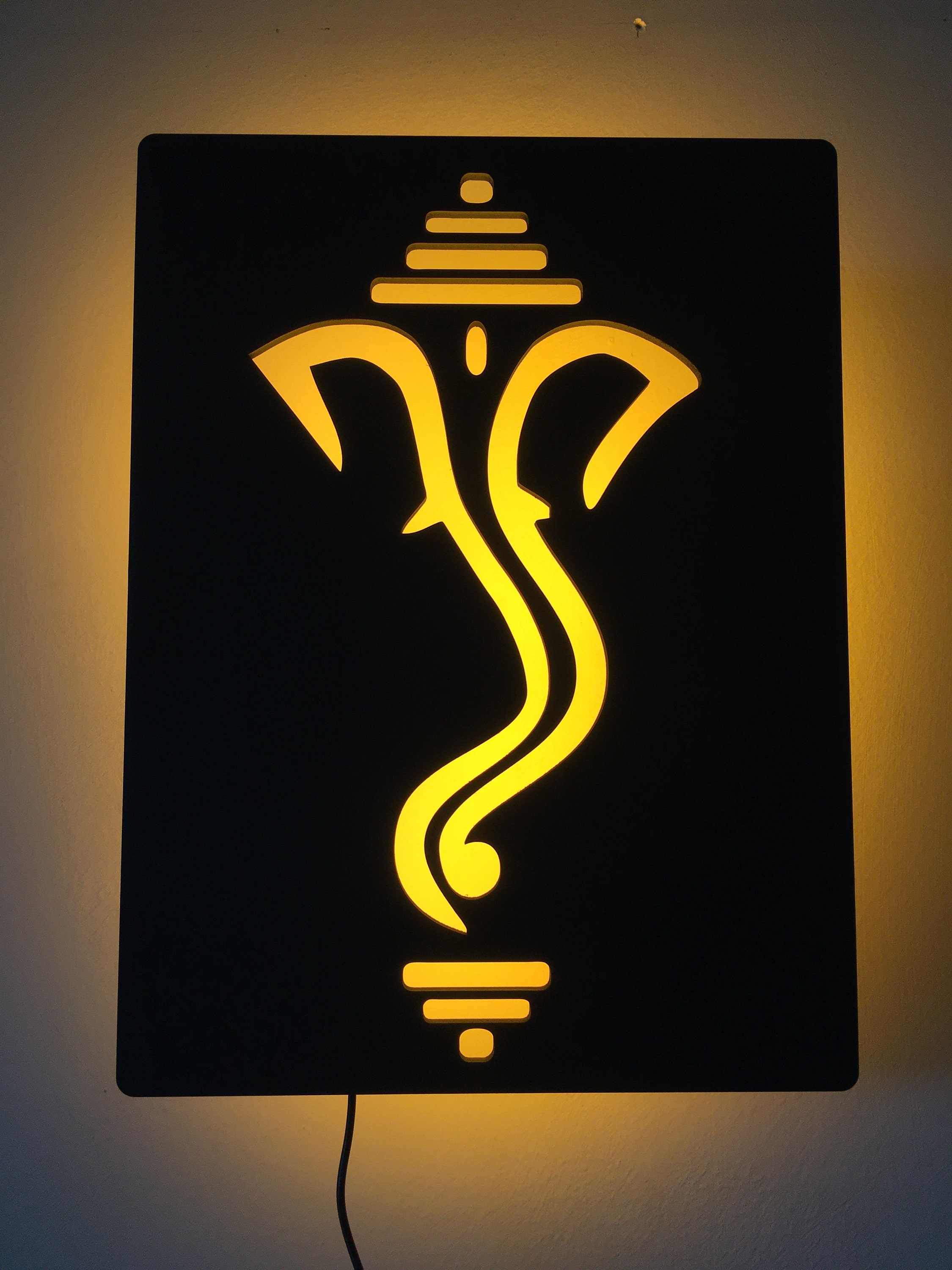 Lord Ganesha Personalized Backlight Lamp Spiritual Gifting Lord Ganesha Personalized Backlight Lamp Spiritual Gifting