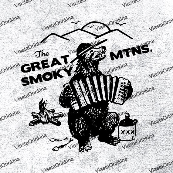 Great Smoky Mountains SVG National Park SVG Smokey the Bear - Etsy