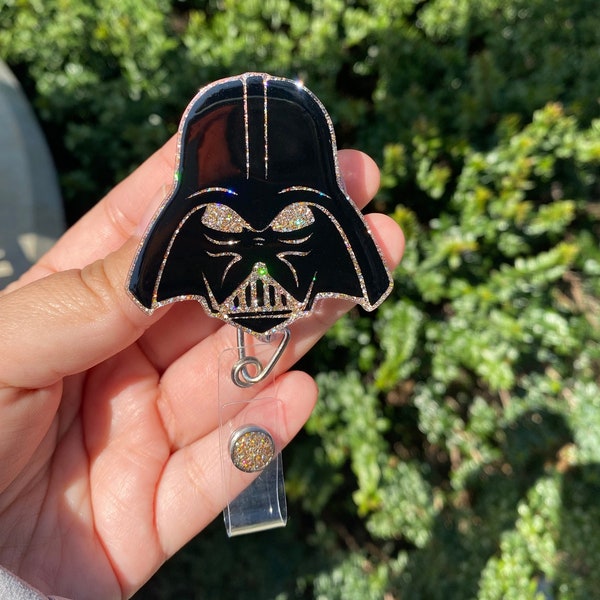 Darth Vader Retractable Badge Holder, Star Wars Interchangeable Badge Reel