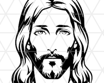 Jesus Face Sublimation Design: High-Resolution PNG and DTS Formats Available (Digital Download)