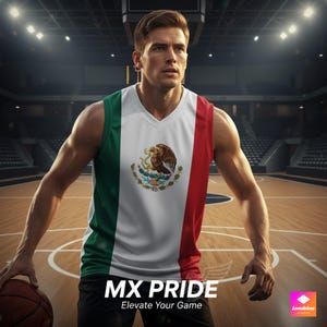 Mexico Flag Jersey: Breathable Soccer Basketball Jersey