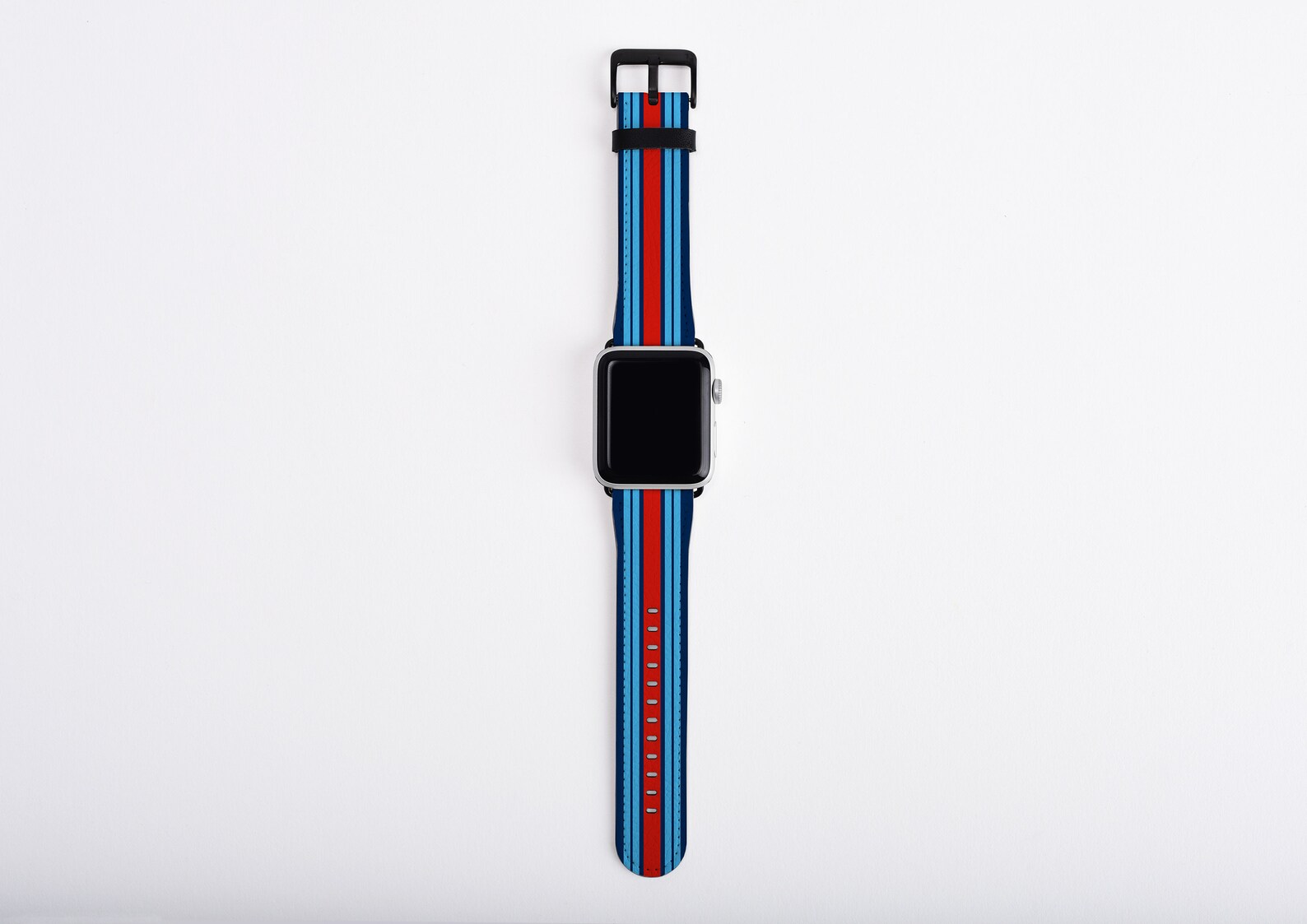 Martini Racing Style Apple Watch Leather Strap Band 44mm 42mm Etsy