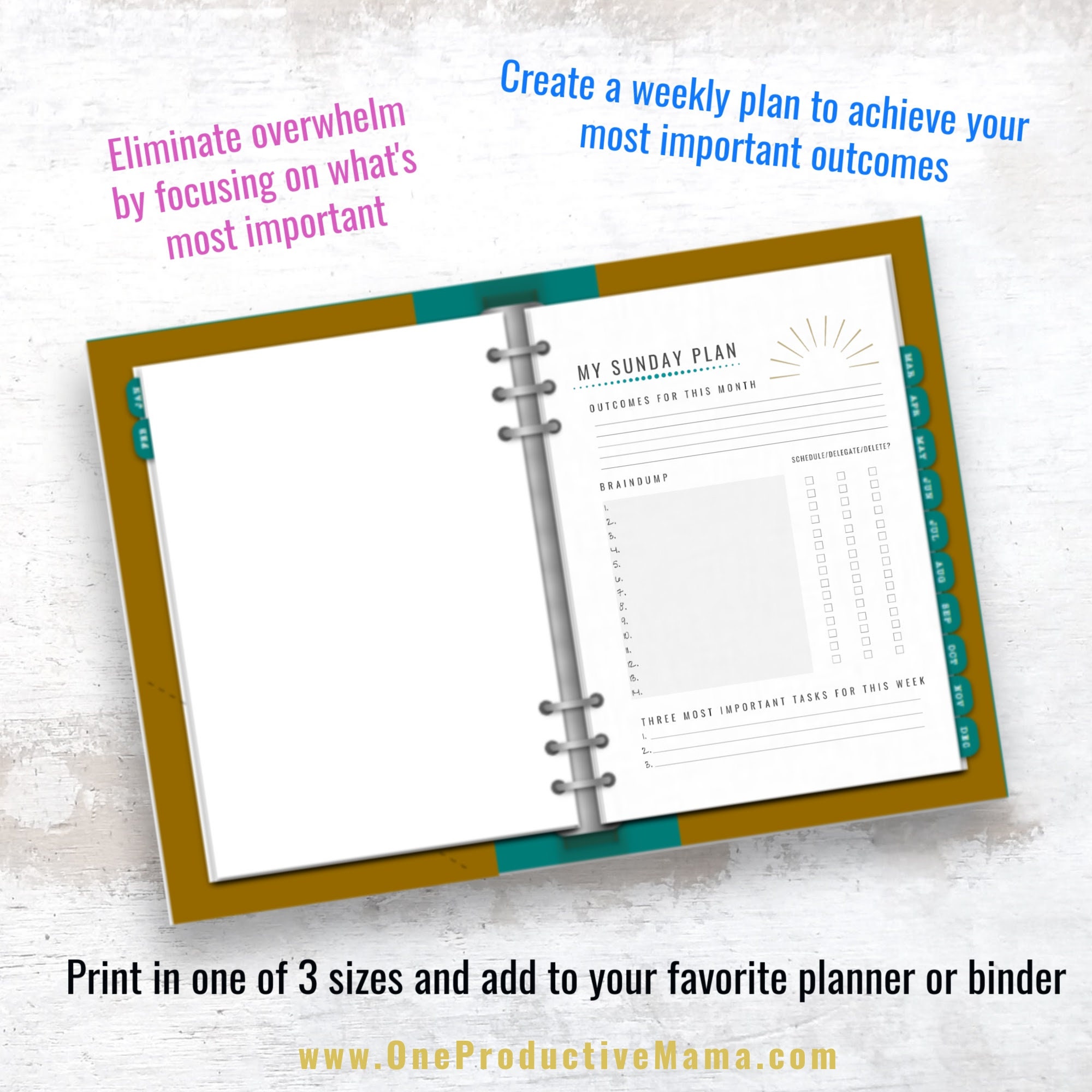 weekly planner pages weekly planner template printable etsy