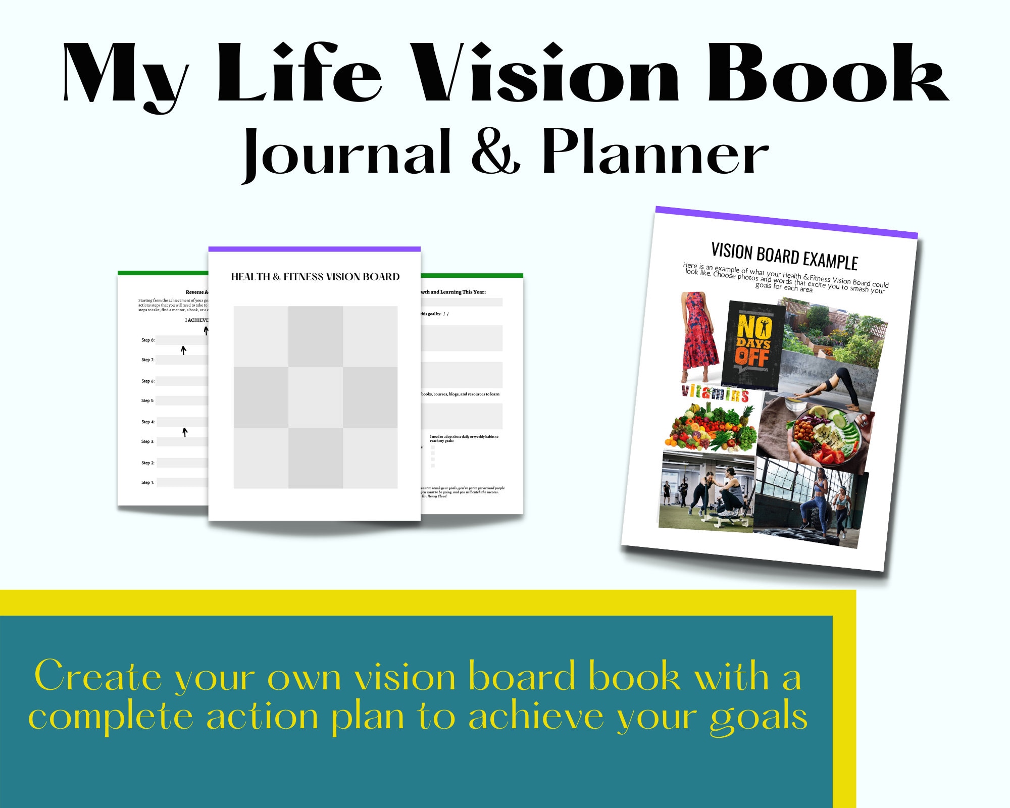 Vision Board Book, New and Updated, Vision Board Planner, Goal