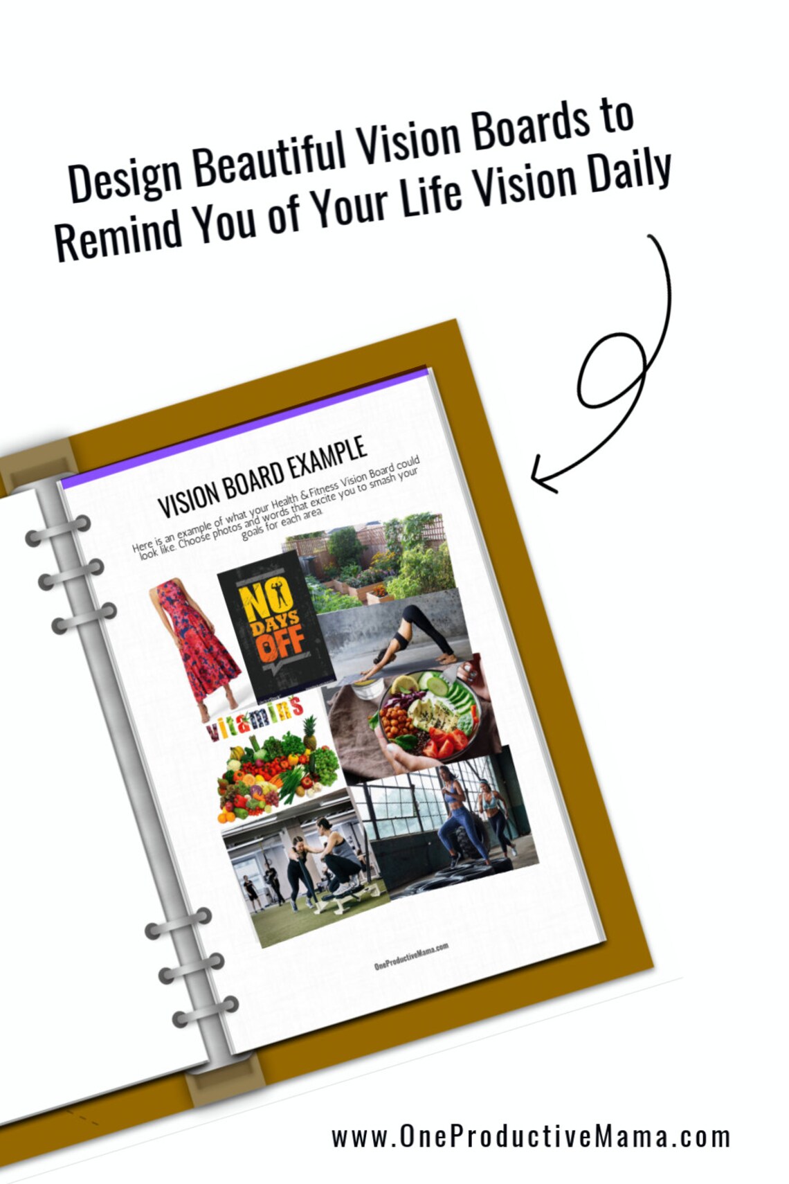 Vision Board Book, Vision Board Planner, Goal Planner, Life Planner