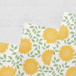Sunflower Gift Wrap – Luxury Floral Wrapping Paper bild 4