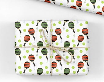 Padel Wrapping Paper - Padel Sport Gift Wrap Roll