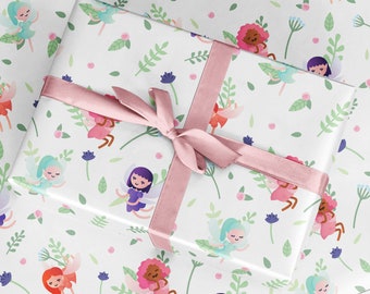Fairy Wrapping Paper - Luxury Gift Wrap - Fairy Gift Wrap - Scrapbook Paper - Fairy Print