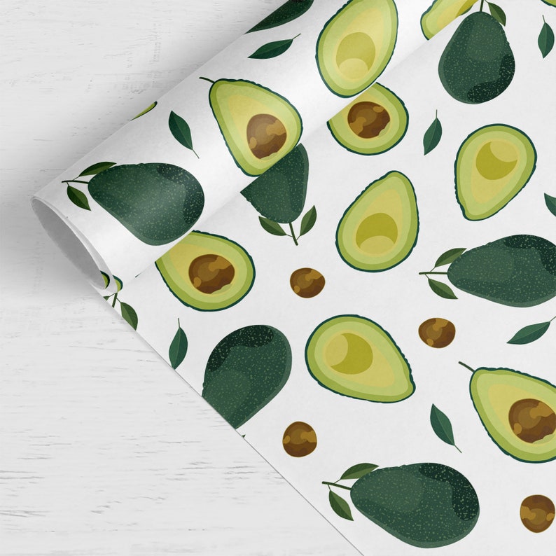 Avocado Wrapping Paper Luxury Gift Wrap Avocado Gift Wrap Etsy