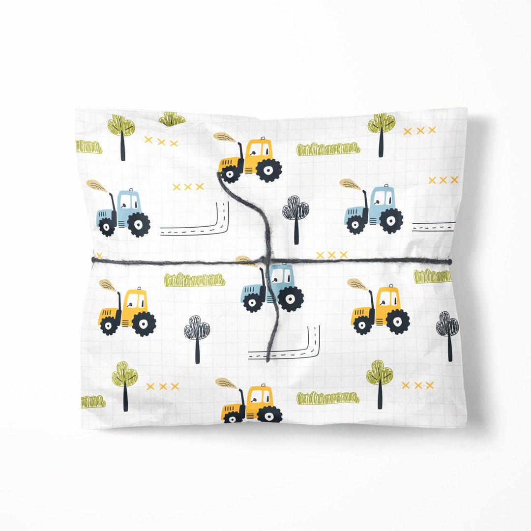 Tractors Wrapping Paper Luxury Gift Wrap Tractor Gift Wrap Wrapping for Kids Recyclable Wrapping