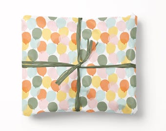 Balloon Wrapping Paper - Birthday Gift Wrap Roll