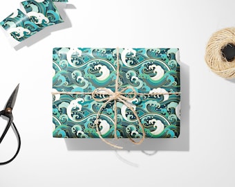 Shades of Teal Premium Tissue Paper, Premium Gift Wrap, Green Gift Wrap,  Green Tissue Paper 10x Sheets of Chosen Colour 