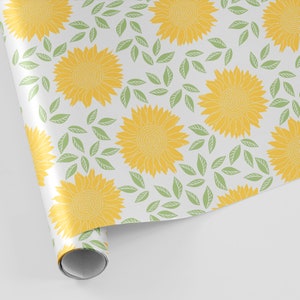 Sunflower Gift Wrap – Luxury Floral Wrapping Paper bild 2