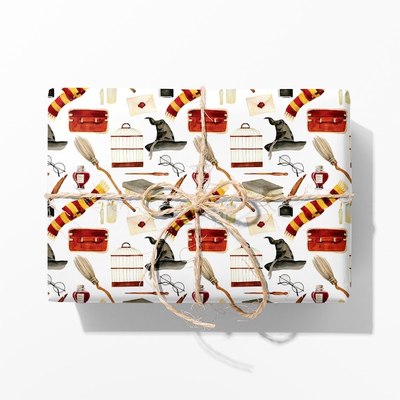 Wizard Wrapping Paper - Luxury Gift Wrap - Wizarding Gift Wrap Roll